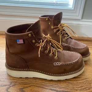 Danner Bull Run Moc toe 6" tobacco men’s boot size 9.5 EE
